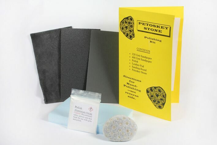 Petoskey Stone (Fossil Coral) Polishing Kits - Photo 1